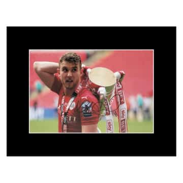 Signed Sam Winnall Photo Display 16x12 - League One Playoff Winner 2016