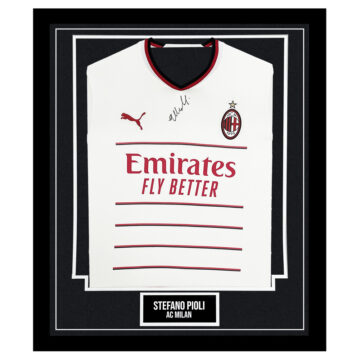 Stefano Pioli Signed Framed Shirt - AC Milan Autograph