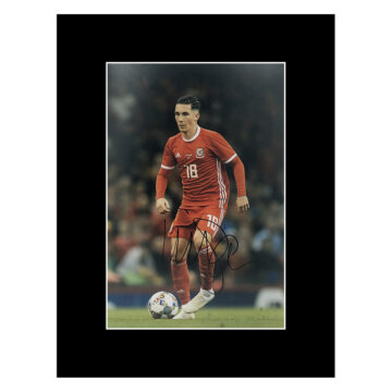 Harry Wilson Signed Photo Display - 16x12 Wales Icon