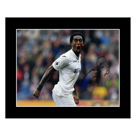 Leroy Fer Signed Photo Display - 10x8 Swansea City Autograph