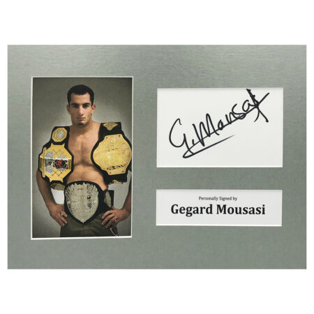 Signed Gegard Mousasi Photo Display - 12x8 UFC Icon