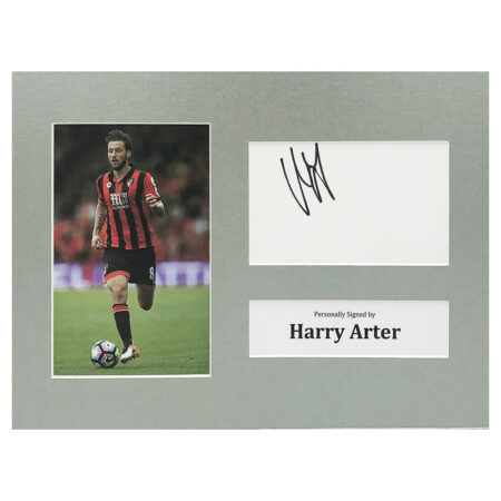 Signed Harry Arter Photo Display - 12x8 AFC Bournemouth Icon