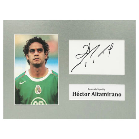 Signed Hector Altamirano Photo Display - 12x8 Mexico Icon