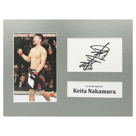 Signed Keita Nakamura Photo Display - 12x8 UFC Icon