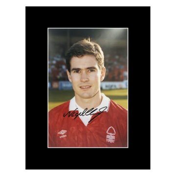 Signed Nigel Clough Photo Display - 16x12 Nottingham Forest Icon