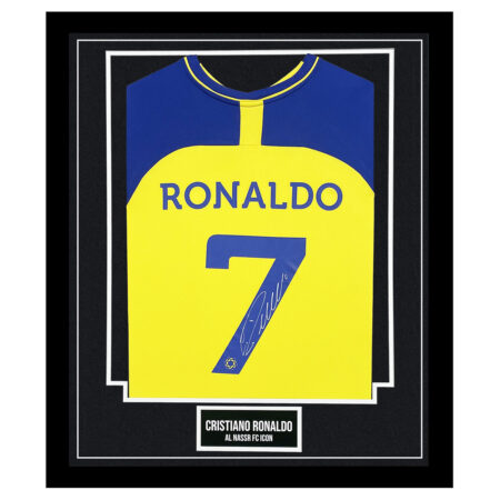 Signed Cristiano Ronaldo Framed Shirt - Al Nassr FC Icon