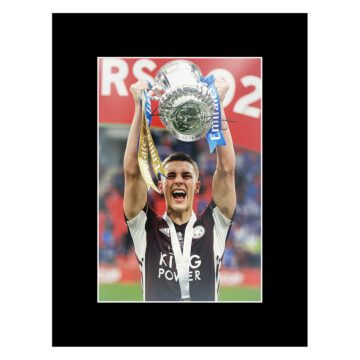 Autograph Luke Thomas Photo Display 16x12 - FA Cup Winner 2021