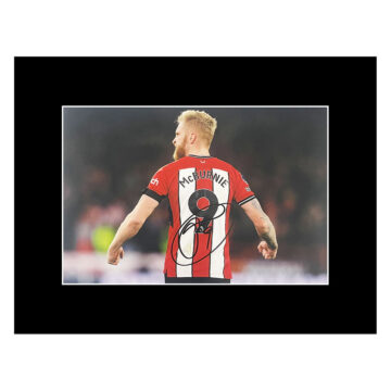 Autograph Oli McBurnie Photo Display 16x12 - Sheffield United Icon