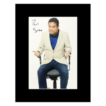 Autograph Paul Sinha Photo Display 16x12 - TV Icon