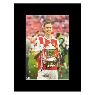 Autograph Rob Holding Photo Display 16x12 - FA Cup Winner 2017