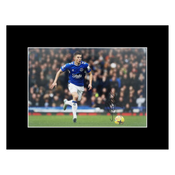 Autograph Vitaliy Mykolenko Photo Display 16x12 - Everton Icon