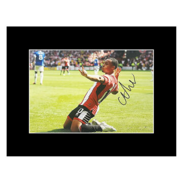 Cameron Archer Autograph Photo Display 16x12 - Sheffield United Icon