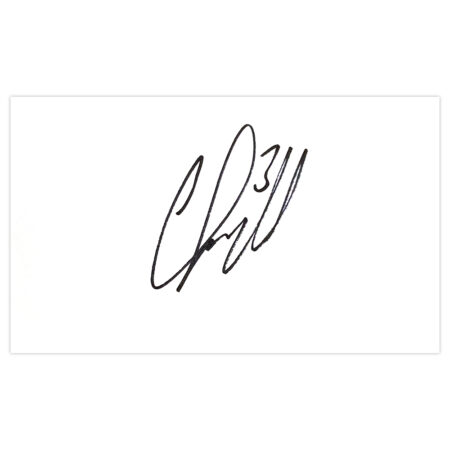 Signed Craig Forsyth White Card - Derby County Autograph