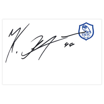 Signed Dejan Kelhar White Card - Sheffield Wednesday Autograph