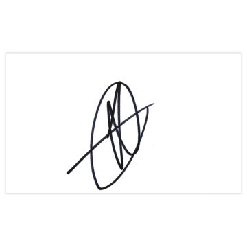 Signed Fraizer Campbell White Card - Hull City Autograph