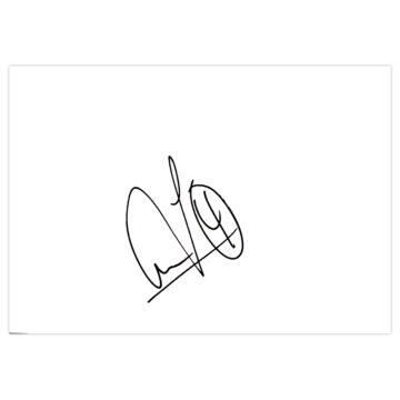 Signed Jem Karacan White Card - Reading Autograph