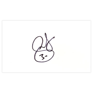 Signed Jonas Olsson White Card - West Bromwich Albion Autograph