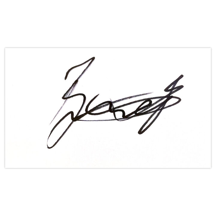 Signed Leon Best White Card - Sheffield Wednesday Autograph