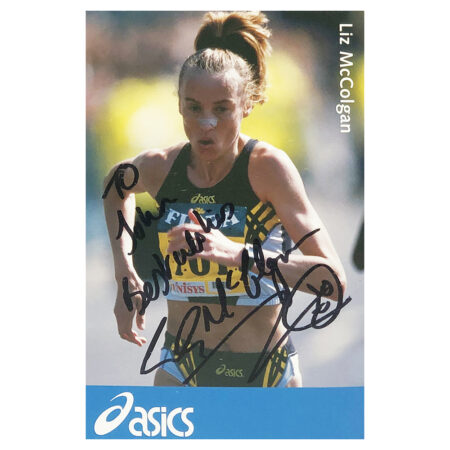 Signed Liz McColgan Photo - Dedicated to John