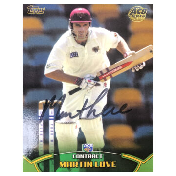 Signed Martin Love Trading Card - Australia Contract Topps