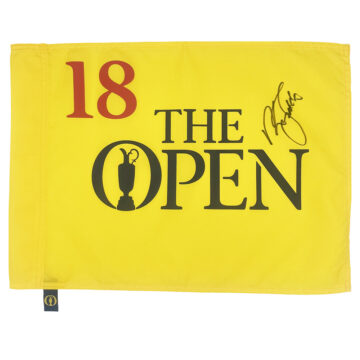 Signed Nick Flado Pin Flag - The Open Champion 1987, 1990 & 1992