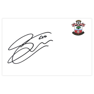 Signed Sam Gallagher White Card - Southampton Autograph