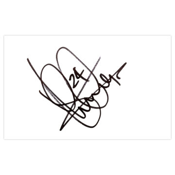 Signed Shaun Cummings White Card - Reading Autograph