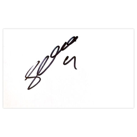 Signed Steve Davies White Card - Derby County Autograph