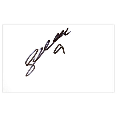 Signed Steve Davies White Card - Derby County Icon