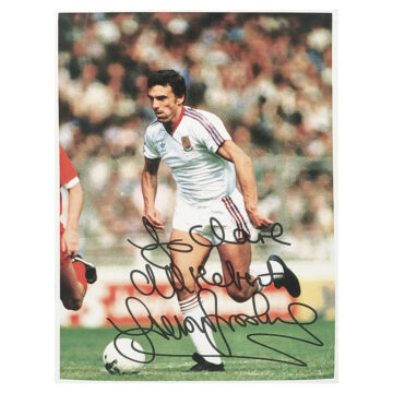 Signed Trevor Brooking Photo - Dedicated to Clare