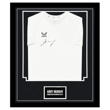 Framed Andy Murray Signed Shirt - Wimbledon Champion 2016