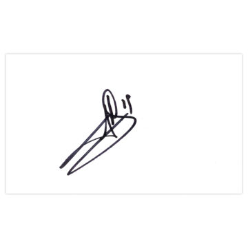 Giuseppe Favalli Signed White Card - Lazio Autograph