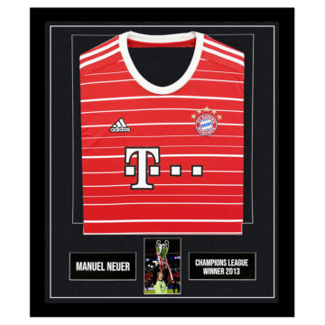 Manuel Neuer Signed Framed Display Shirt – Champions League Winner 2013