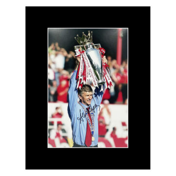 Signed Arsene Wenger Photo Display 16x12 - Premier League Winner 2004