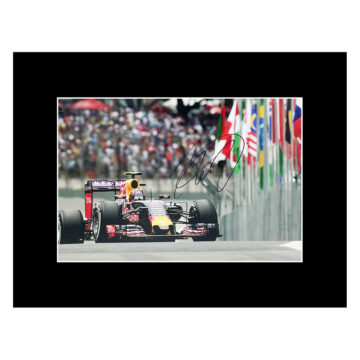 Signed Daniil Kvyat Photo Display 16x12 Formula 1 Autograph