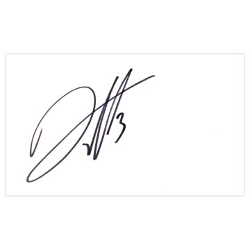 Signed Derrick Williams White Card - Blackburn Rovers Autograph