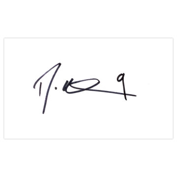Signed Dominic Samuel White Card - Blackburn Rovers Autograph