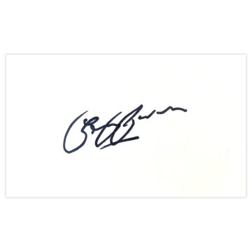 Signed Gary Owen White Card - Sheffield Wednesday Autograph