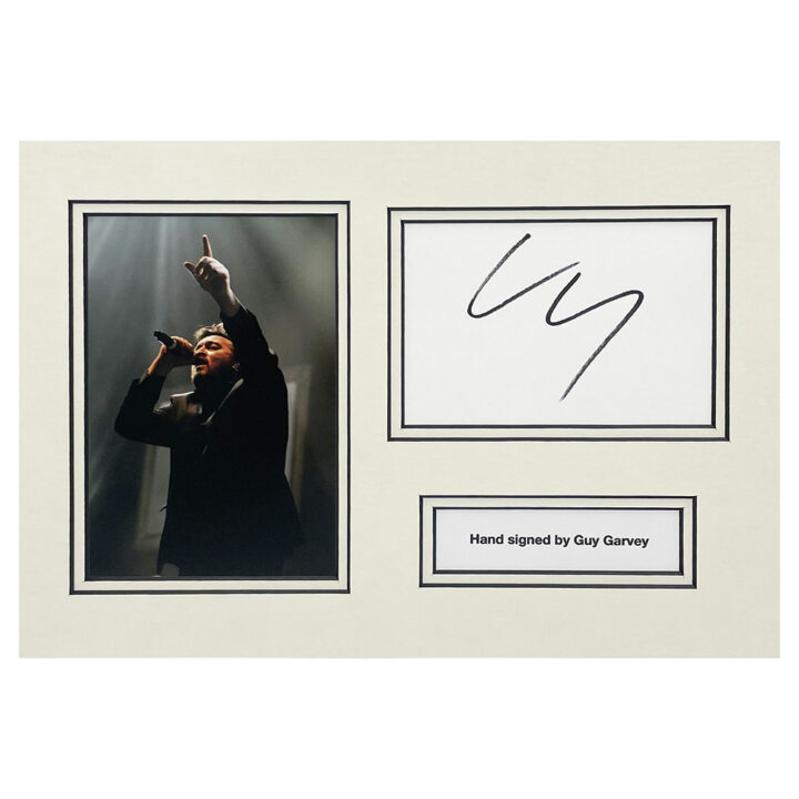Signed Guy Garvey Photo Display - 12x8 Elbow Icon Autograph
