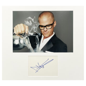 Signed Heston Blumenthal Photo Display - 16x14 TV Icon