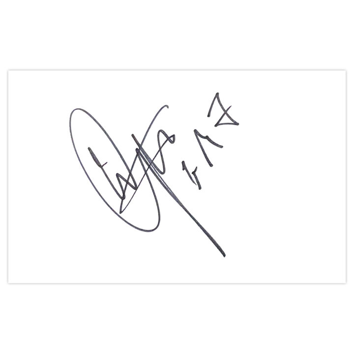 Signed Kaspars Gorkss White Card - QPR Autograph