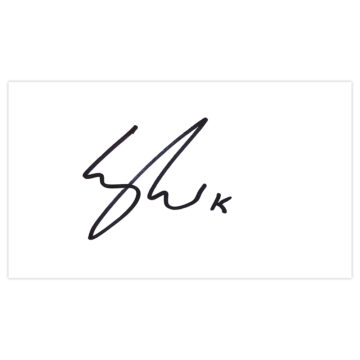 Signed Kay Voser White Card - Fulham Autograph