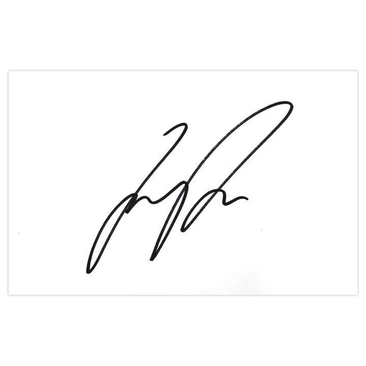 Signed Lewis Price White Card - Ipswich Town Autograph