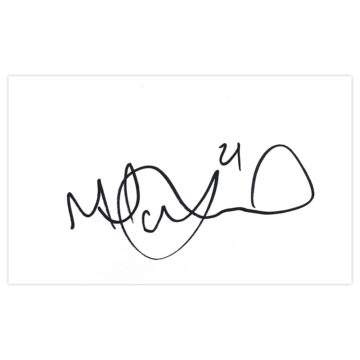 Signed Mark Halstead White Card - Blackpool Autograph