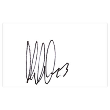 Signed Martin Olsson White Card - Blackburn Rovers Autograph