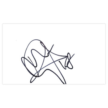 Signed Nathan Delfouneso White Card - Blackpool Autograph