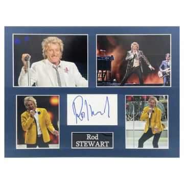 Signed Rod Stewart Photo Display - 16x12 Music Icon