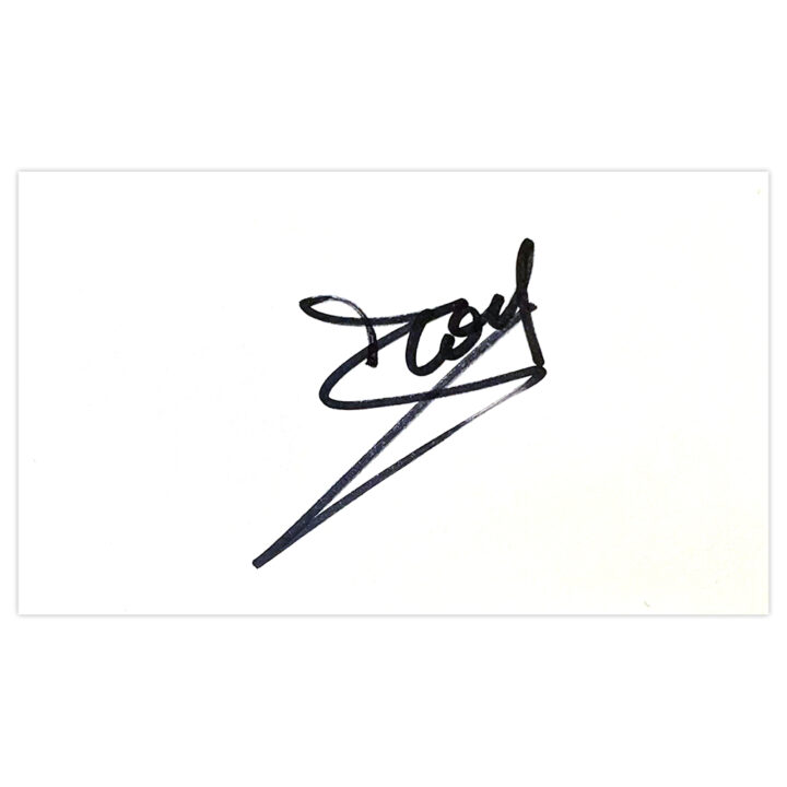Signed Stefano Fiore White Card - Italy Icon