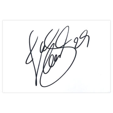 Signed Thomas Sorensen White Card - Aston Villa Autograph