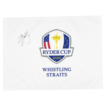 Signed Xander Schauffele Pin Flag - Ryder Cup Winner 2020